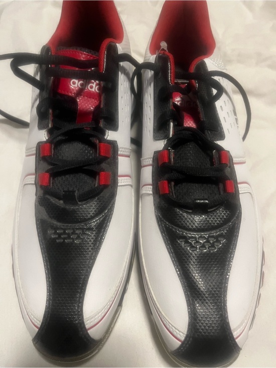 adidas Other - adidas Men’s White Black Red Athletic Golf Shoes 11.5